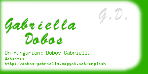 gabriella dobos business card